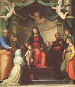 Fra Bartolommeo The Mystic Marriage of st Catherine of Siena,with Eight Saints (mk05) Spain oil painting artist